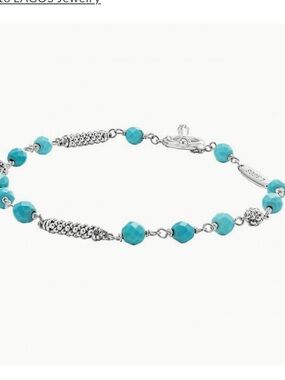 Lagos Caviar Icon Turquoise Beaded Bracelet- size Large - brand new with tags